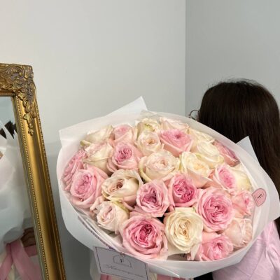 Букет з 27 троянд Pink O’Hara