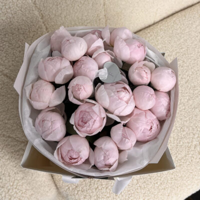 Букет з 21 троянди peony pink
