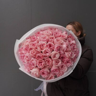Букет з 51 троянди Pink O’Hara