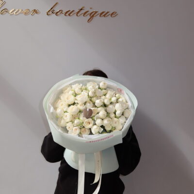 19 кущових троянд Fairy Kiss White