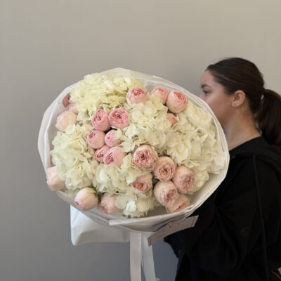 Мікс гортензій та кущових троянд Mansfield Park