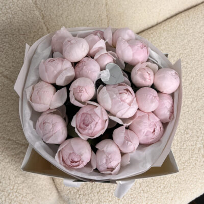 Букет з 21 троянди peony pink